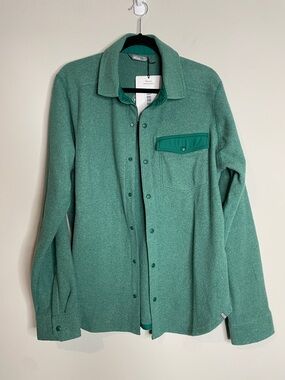 Stio | Men's Green Turpin Fleece Snap Shirt Size Medium NWT